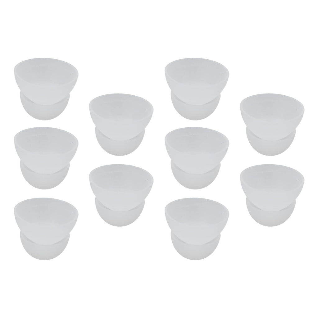 Ear Plugs, Pack Of 10 Hearing Aid Domes Earplugs Replacement Pieces Earbud Hearing Aid Earplugs Silicone Hearing Aid Earplugs 12 Mm Double Layer Soft Silicone Washable Removable (White) - NewNest Australia