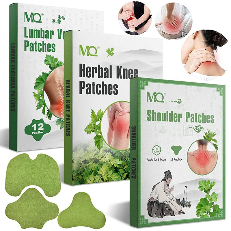 36pcs Pain Relief Patch, Wormwood Knee Patch, Heat Patch Neck, Lumbar Pain Relief Patch, Portable Moxibustion Patch for Pain Relief 3 - NewNest Australia
