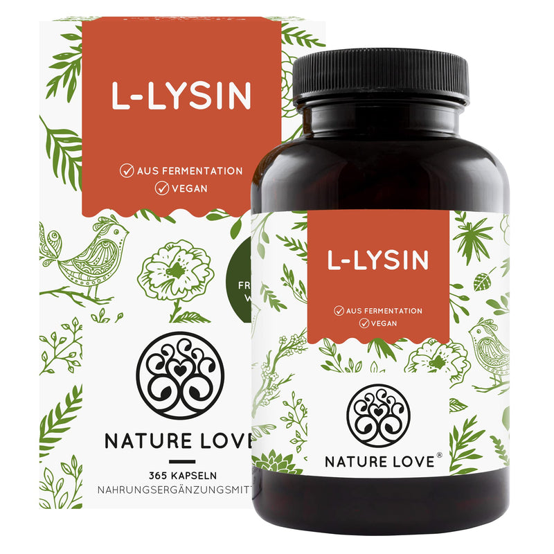 L-Lysine, 365 Vegan Capsules, High Dose With 1000 Mg Per Daily Dose, From Vegetable Fermentation, 6 Months Range, Laboratory-Tested, Without Additives And Produced In Germany - NewNest Australia