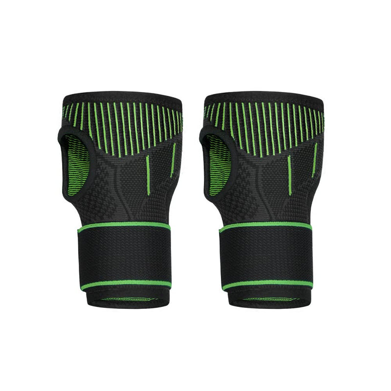Creey 1 Pair Of Wrist Bandages, Adjustable Compression Wrist Bandages, Wrist Support, Sports Bandages For Left And Right Handed Users, Arthritis, Tendonitis, Sprain, Sports Protection (Green) - NewNest Australia