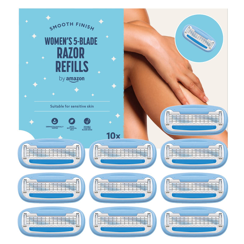 by Amazon for Women 5 Blade Razor Refill Pack of 10 (Pack of 1) 10 Refills - NewNest Australia