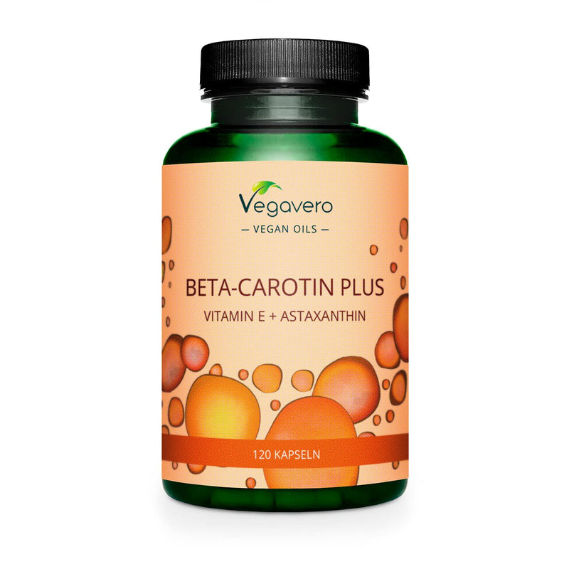 Beta Carotene Tanning Capsules | with astaxanthin + vitamin E | Premium raw materials: Lucarotin® + AstaZine® | No gelatin | Laboratory tested | Without additives | German production Vegavero® - NewNest Australia