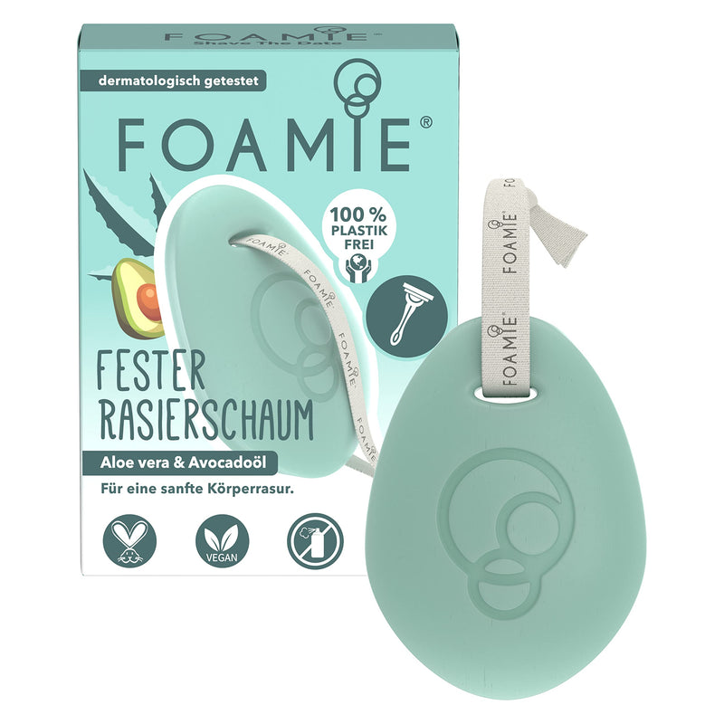 Foamie solid shaving foam for men and women, shaving foam aloe vera & avocado oil for gentle body shaving, nourishing shaving cream to protect the skin during wet shaving - NewNest Australia