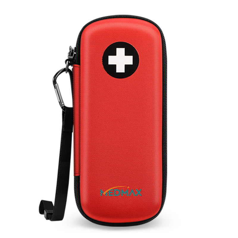 Medmax Epipen Medical Carry Bag, Portable Emergency Bag, Hard Shell, Eva Shockproof Medicine Bag Organizer For 2 Epipens, Asthma Inhaler, Anti-Histamine, Auvi-Q, Allergy Medicine Essentials - NewNest Australia