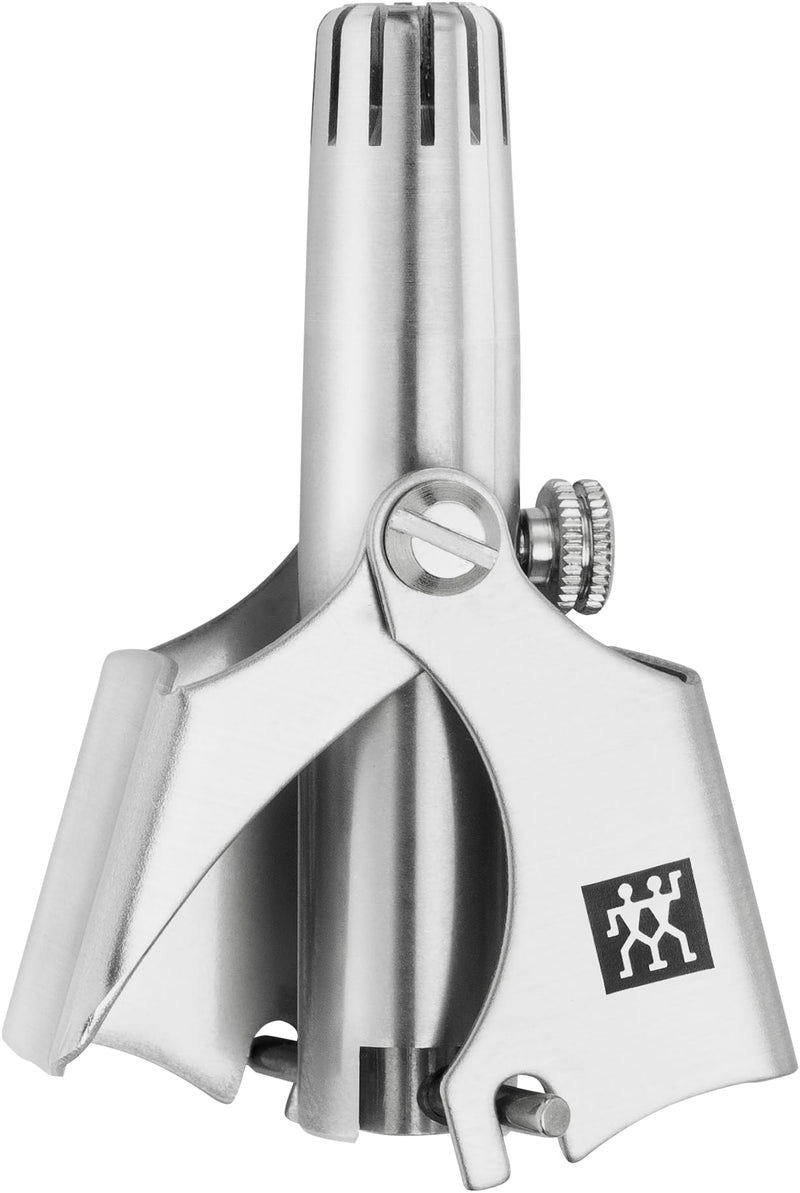 ZWILLING nose hair and ear hair trimmer, rotary cutter, men, stainless steel, matt finish, 50 mm matt stainless steel - NewNest Australia