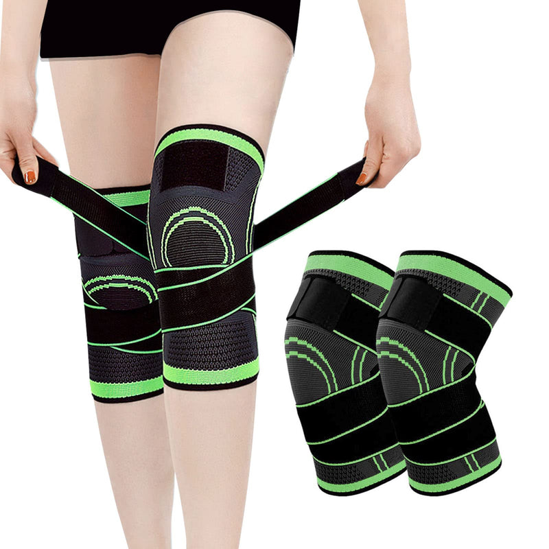 Dkddsss 2 Pieces Knee Support, Knee Support Men Women Knee Brace With Adjustable Straps, Medical Knee Pads For Knee Pain, Running, Meniscus Tear, Arthritis, L - NewNest Australia