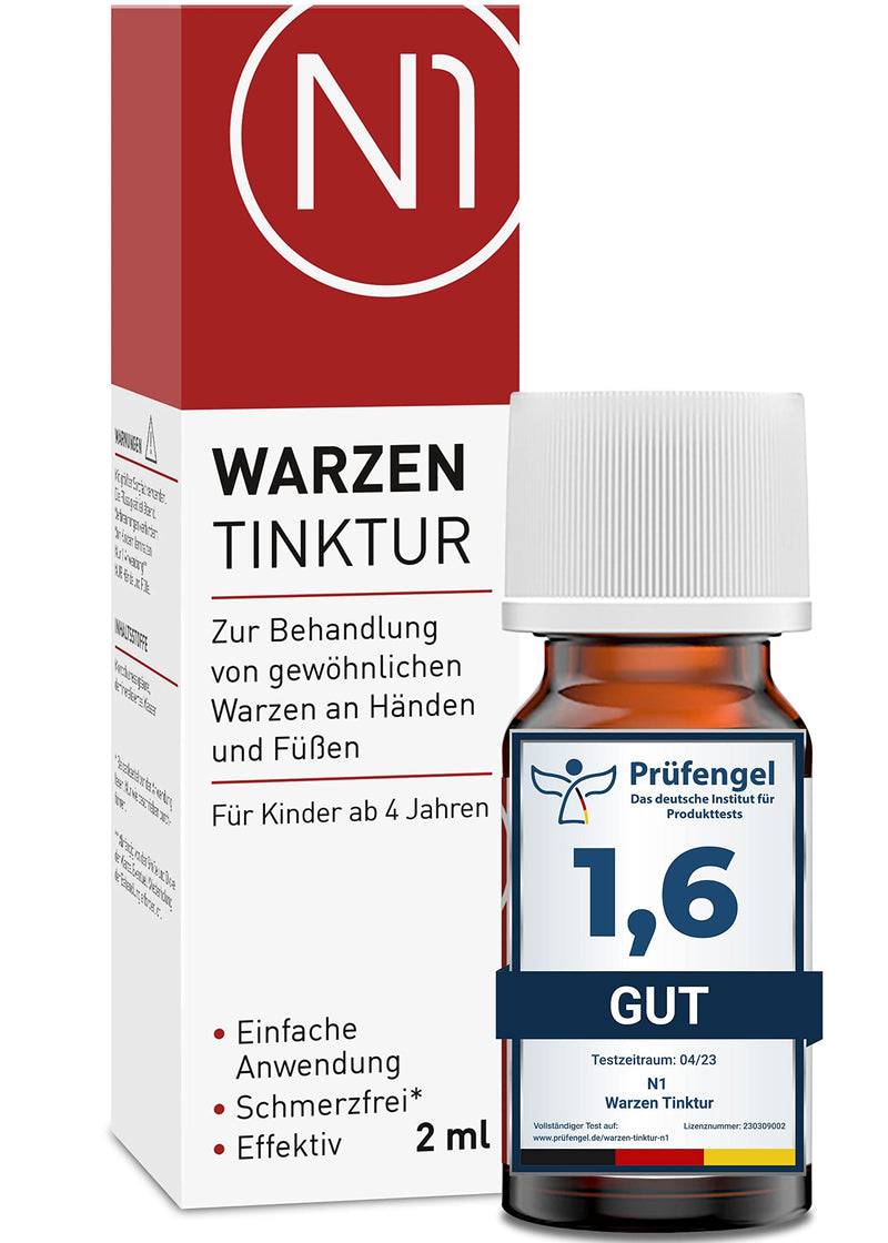 N1 Wart Tincture 2 ml – [Medical Device] – Easy & Painless Only 1 x per Week – Wart Remover, Warts Removal, Remove Spikes, Wart Agent - NewNest Australia