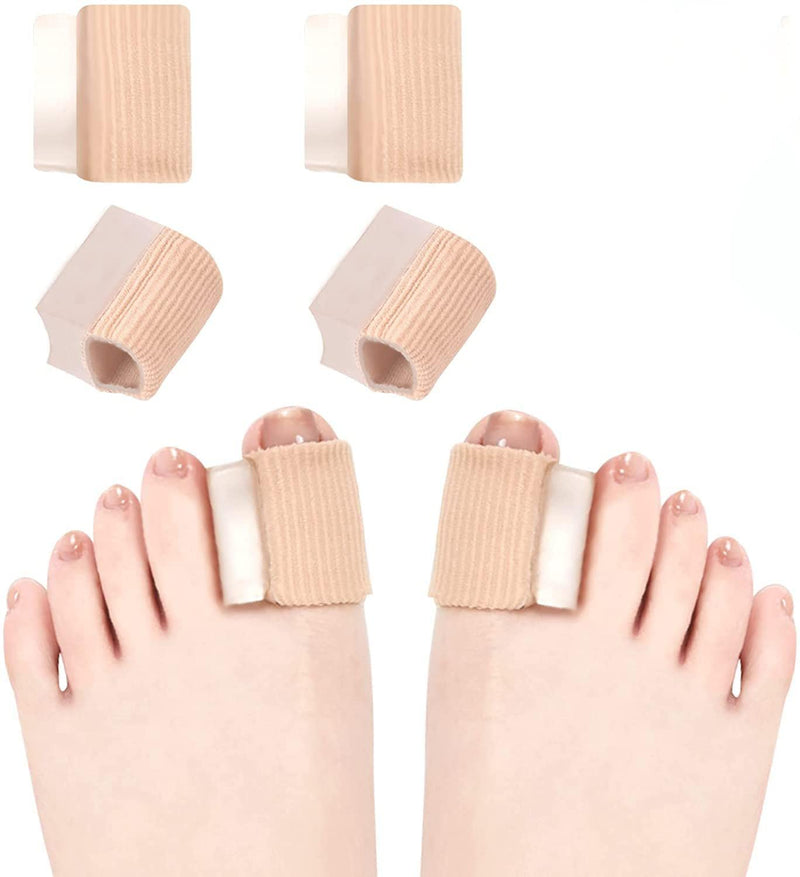 Msling Pack Of 4 Hallux Valgus Correction Toe Separators With Gel Cushion For Hammer Toes And Bunion Big Toe Alignment, Silicone Toe Separator Toe Tube Bandages Pain Relief - NewNest Australia