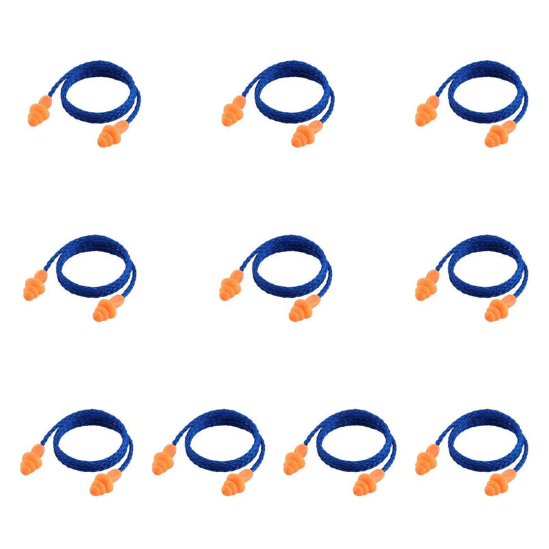 Silicone Ear Plugs With Cord, Soft Reusable Silicone Ear Plugs, Ear Plugs For Swimming, Earplugs For Sleeping, Noise Reducing Earplugs For Work, Study, Loud Places - NewNest Australia