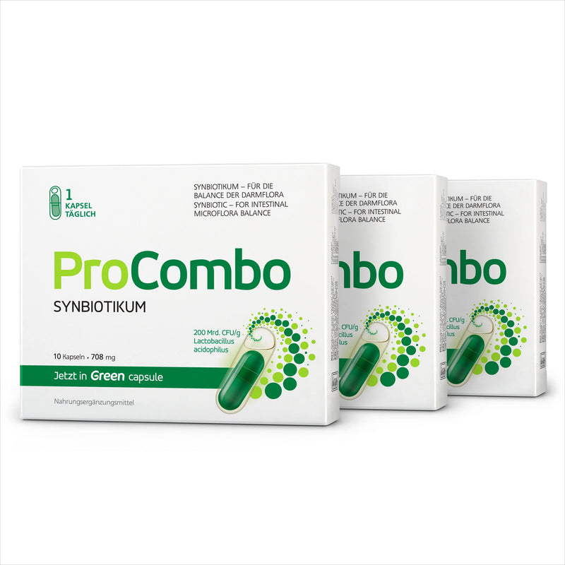 Procombo The Smart Synbiotic With Targeted Alignment Of "Good" Bacteria. Double Capsule And Liquid Formula For Fast Results. 1 Capsule Per Day. Laboratory Tested (Pack Of 3) - NewNest Australia