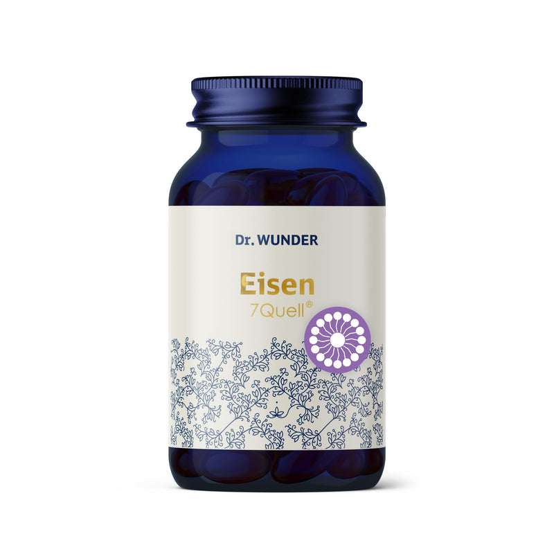 Dr. Wunder® liposomal iron 21mg: 45 vegan soft capsules | Stomach-friendly plant-based iron in real liposomal form | 21 mg elemental iron | contains curry leaf, aronia & Aspergillus oryzae - NewNest Australia