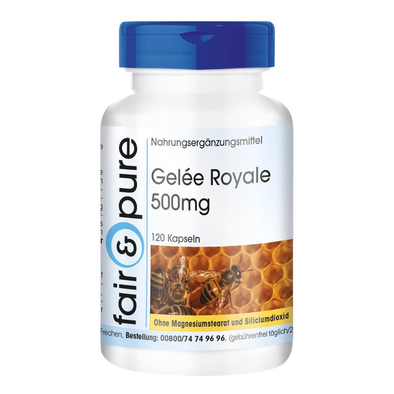 Fair & Pure® - Royal Jelly 500 mg - 120 capsules - Standardized to 4% 10-HDA - Gently freeze-dried - NewNest Australia