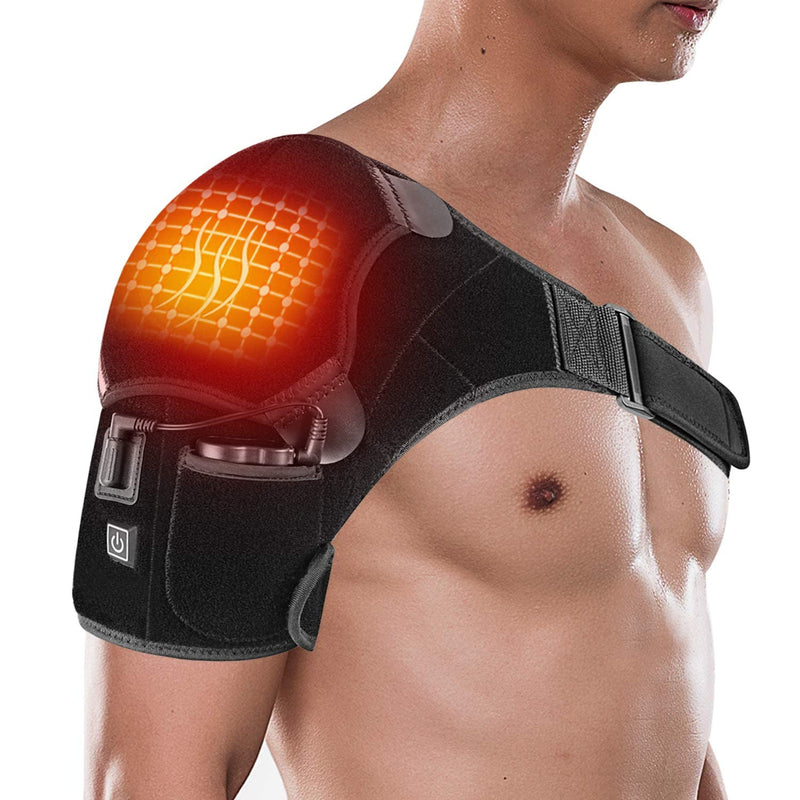 Kintiwe Heated Shoulder Brace, Heated Shoulder Support With Battery, 3 Adjustable Temperature For Shoulder Pain, Ac Joints, Fits Left/Right Shoulder Women And Men - NewNest Australia