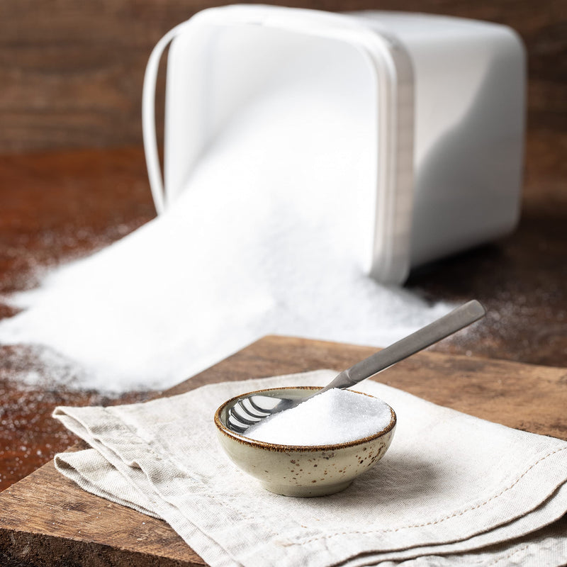 Erythritol Erythritol in a bucket calorie-free sugar substitute in a container without genetic engineering natural sugar alternative easily soluble sweetener 70% sweetening power of sugar Vitalesia 2.5kg - 5kg (5 kg) 5.00 kg (pack of 1) - NewNest Australia