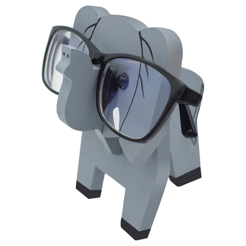 VIPbuy Elephant Shaped Wooden Glasses Holder, 3D Wooden Puzzle Glasses Stand Animal Glasses Holder Sunglasses Stand Gifts Home Office Desk Decor - NewNest Australia