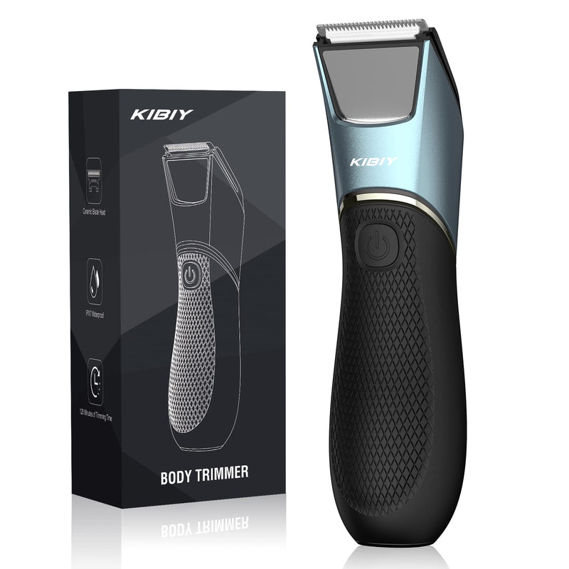 Kibiy Men'S Intimate Razor With Led Light And Mirror, Ipx7 Waterproof Body Hair Trimmer, Professional Body Groomer With Ceramic Blade And Protective Comb, Rechargeable - NewNest Australia