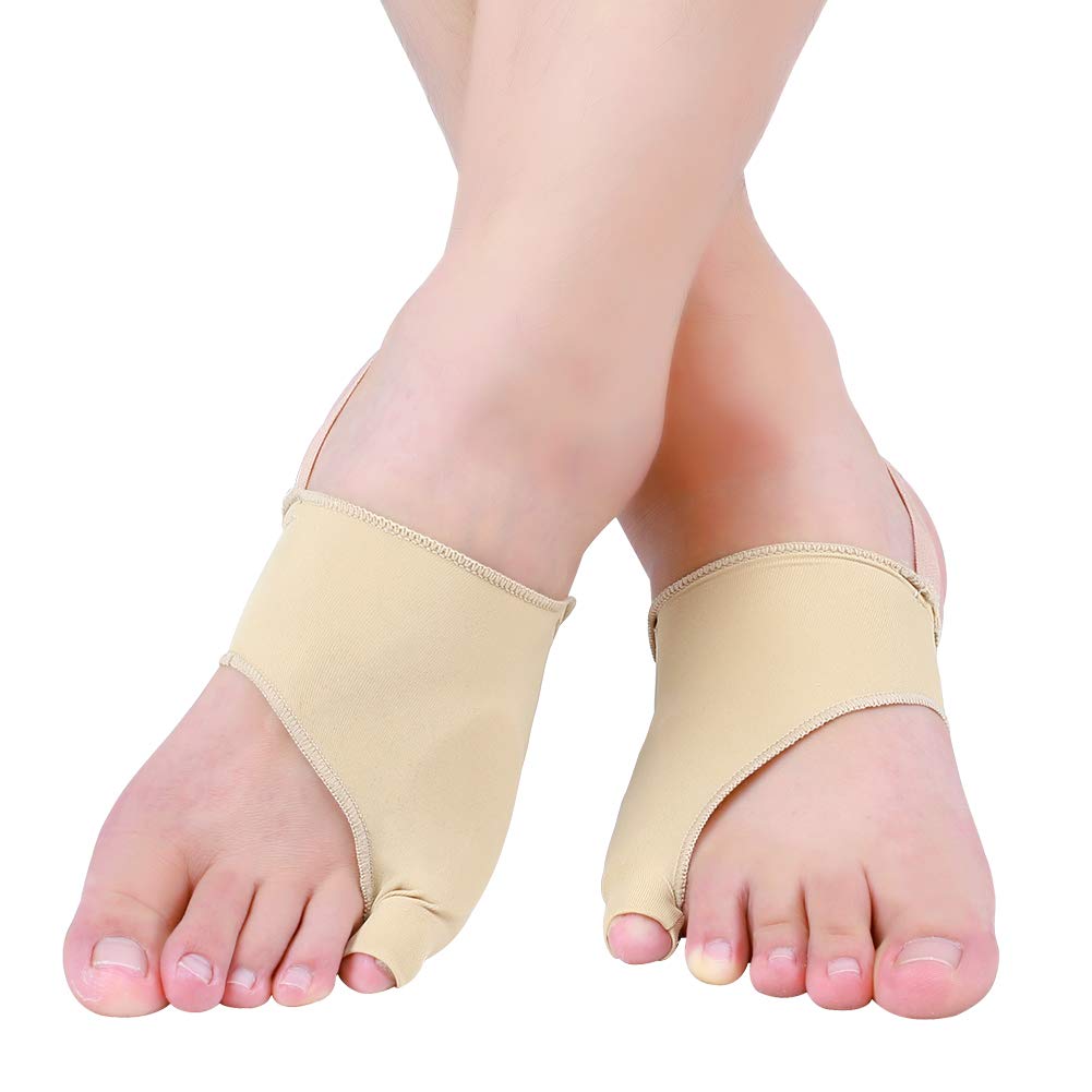 1 Pair Hallux Valgus Toe Separator Correction Bunion Corrector with Gel Pad Small Toe Protector Socks, Foot Pain Reliever Hallux Valgus Corrector Aid for Foot Care Kit, Toe Separator - NewNest Australia