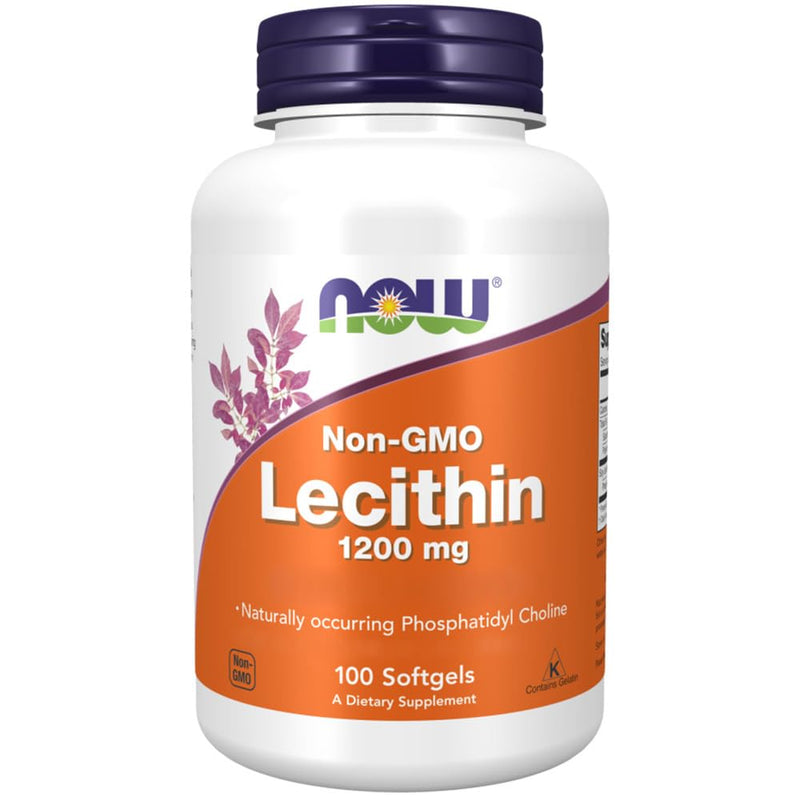 Now Foods, Lecithin (Soy Lecithin), 1,200mg, High Dose, 100 Soft Capsules, Laboratory Tested, Gluten Free, Non-GMO - NewNest Australia