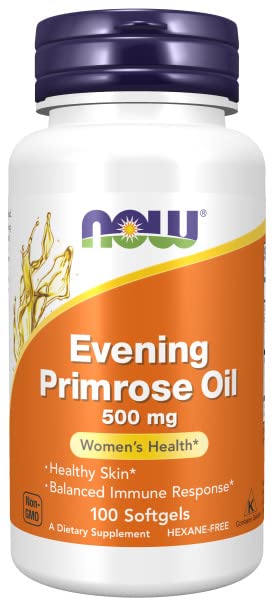 Now Foods, Evening Primrose Oil, with gamma-linolenic acid, 500mg, 100 soft capsules, laboratory tested, soy-free, gluten-free, non-GMO - NewNest Australia