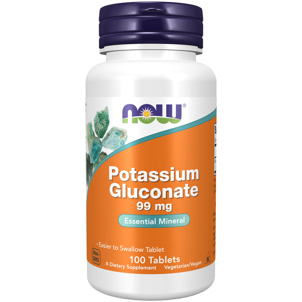 Now Foods, Potassium Gluconate (potassium gluconate), 99mg, 100 vegan tablets, laboratory tested, gluten-free, soy-free, vegetarian, non-GMO - NewNest Australia