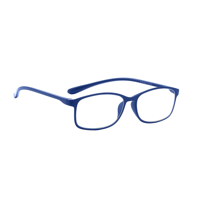 PROFLEX BluOptix with blue light filter, lightweight, flexible, scratch-resistant, unisex (women + men), computer screen technology reading glasses +0.0,+1.0,+1.5,+2.0,+2.5,+3.0,+3.5,+4.0 blue 3.5 diopters - NewNest Australia