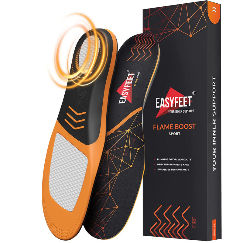Sports Shoe Insoles For Men And Women, Ideal For Active Sports, Walking, Running, Training, Hiking, Hockey, Shock Absorption Inserts, Orthopedic Comfort Insoles, Black - NewNest Australia