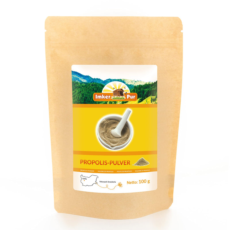 Propolis powder from ImkerPur, 100g, antibacterial, residue-free, directly from the apiary, 1 unit, product type propolis powder - NewNest Australia