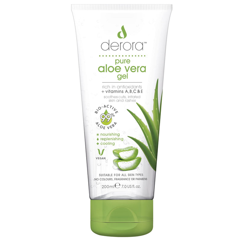 Derora Aloe Vera Gel, Contains 100% Pure And Natural Bioactive Aloe Ingredients For Healing, Soothing And Hydrating Skin, Face, Cruelty Free & Vegan, 200 Ml (Pack Of 1) - NewNest Australia