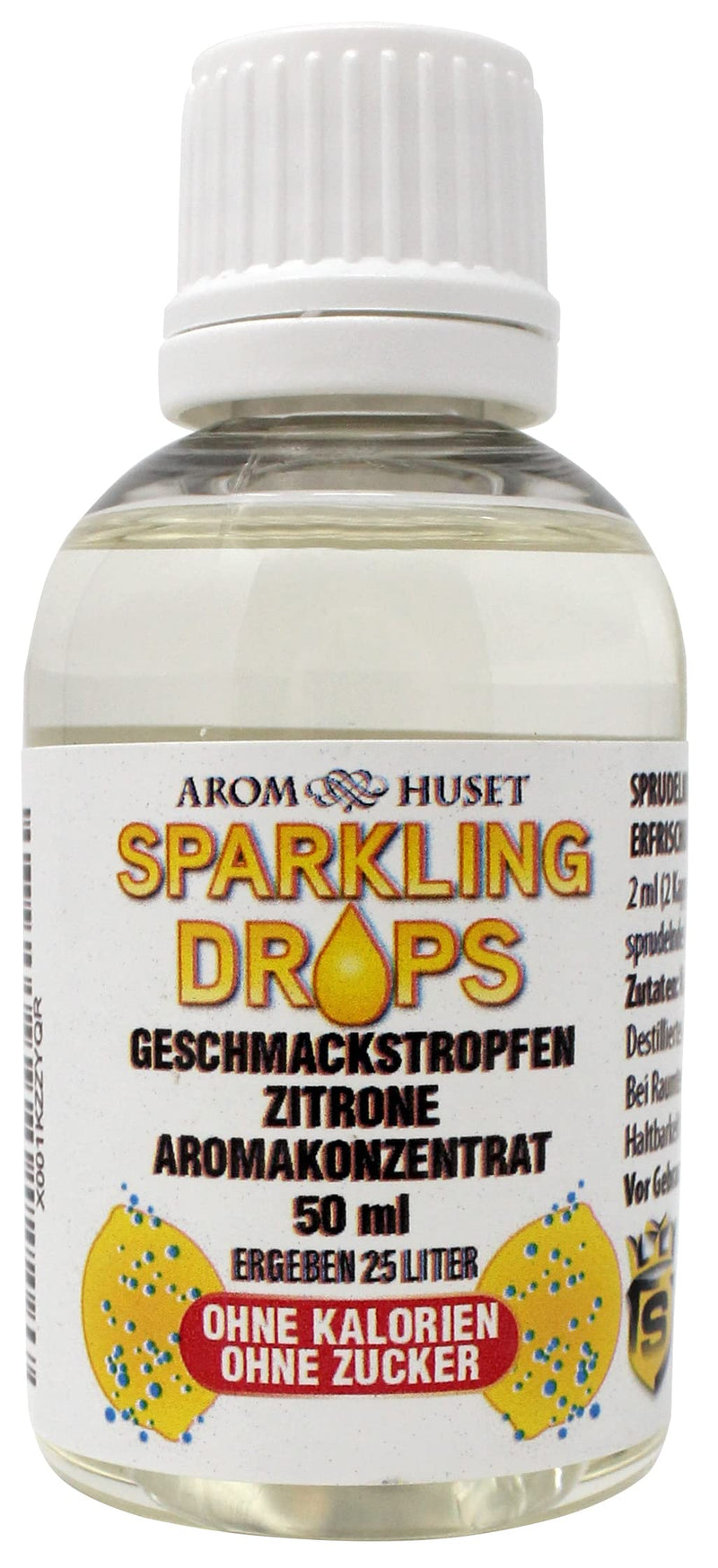 Citrus Lemon Concentrate Drops| 1 Bottle Of 50 Ml Makes 25 Liters | Highly Concentrated Flavor Without Sugar | For Soda Makers | Sparkling | Ready-Made Drink | Low Calorie | Without Preservative Substances - NewNest Australia