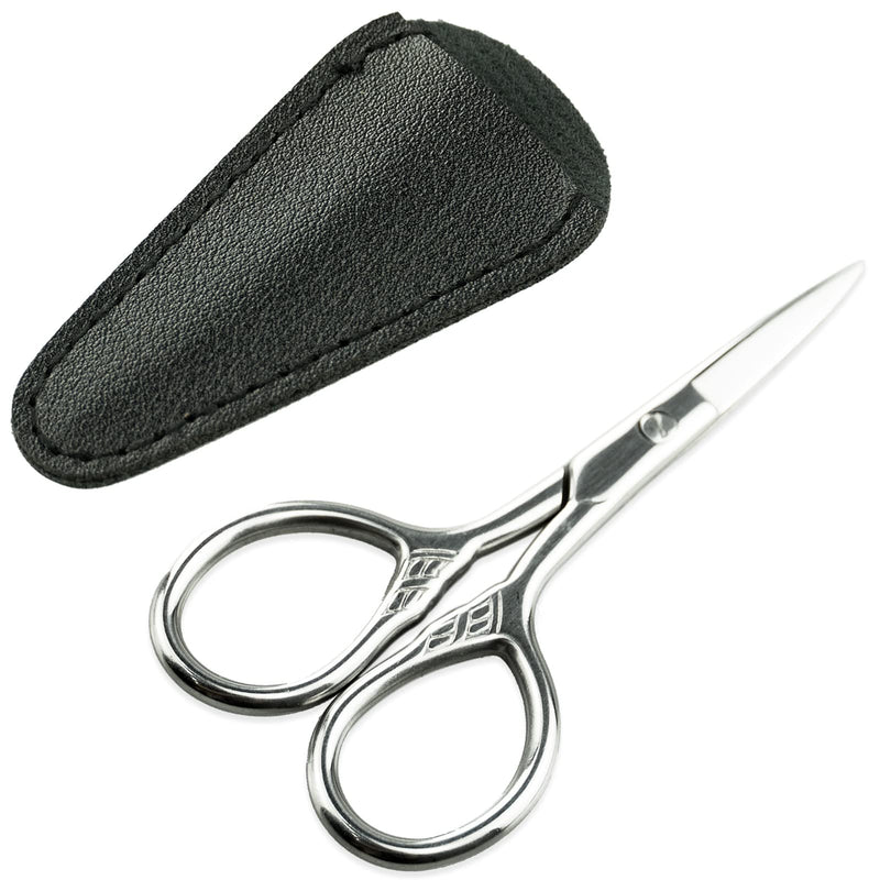 Beard Scissors Mustache Scissors Stainless Steel Grooming Scissors Men's Mustache Beard Scissors Manicure Cuticle Scissors for Eyebrows Eyelashes Nose Hair - NewNest Australia