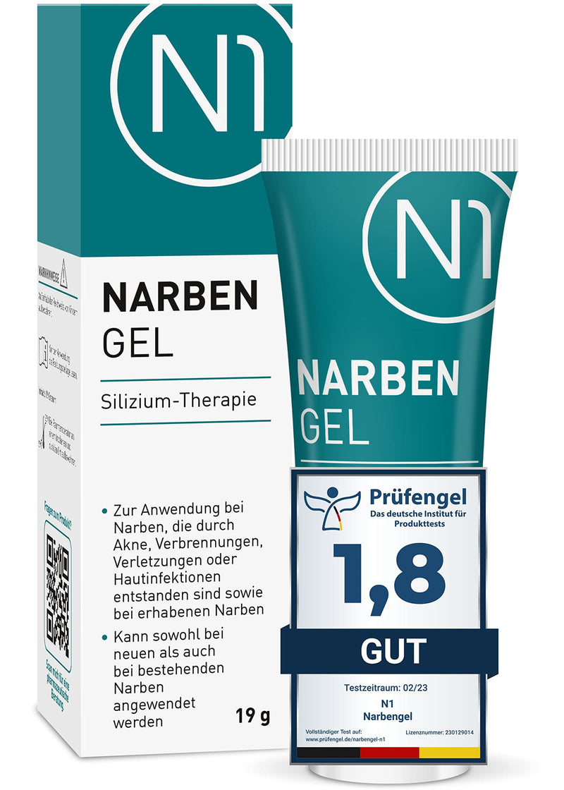N1 Scar Gel 19 G - [Silicon Based Scar Ointment] - For New And Old Scars - Scar Care For Flater, Softer, More Elastic And Less Visible Scars - Pharmacy Product - NewNest Australia