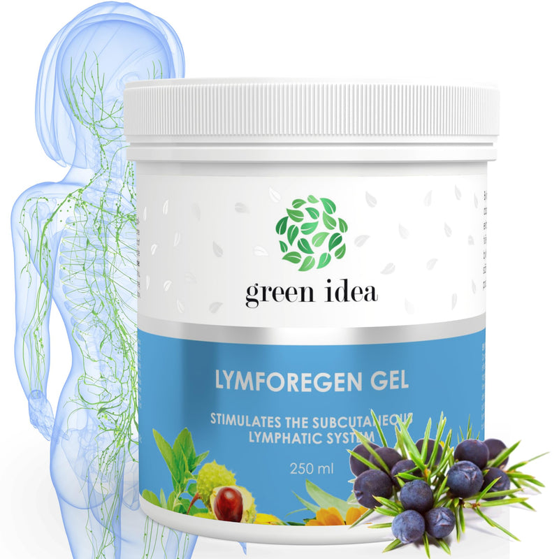Green Idea - Lymforegen Gel - Stimulates The Lymphatic System With 15 Herbs And Essential Oils - Effective Regeneration - Supports Lymphatic Drainage And Drainage - Active Herbal Formula 250 Ml - NewNest Australia