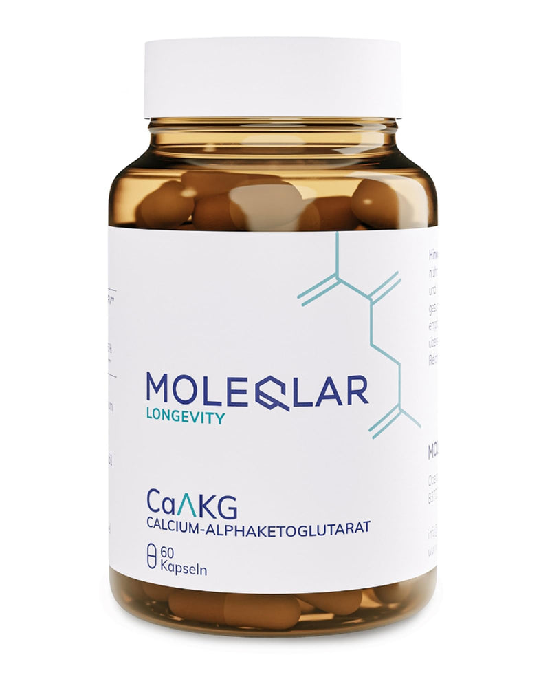 MoleQlar CaAKG (calcium alphaketoglutarate) 60 capsules - dietary supplement with calcium & alphaketoglutarate - 1000mg calcium AKG per capsule - NewNest Australia