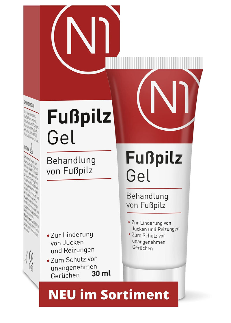 N1 Athlete'S Foot Gel 30 Ml - Relieves Itching And Protects Against Unpleasant Odors - Athlete'S Foot Cream/Skin Fungus Cream - Medical Device - Foot Treatment Fast Intensive Cream - Foot Care - NewNest Australia