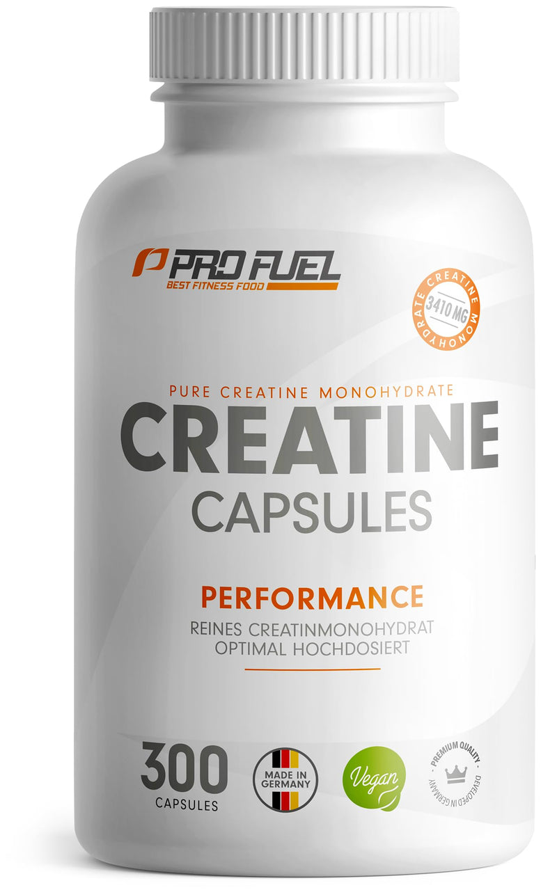 Creatine Capsules 300 Giga Caps - 3410Mg Monohydrate - High Dose With 1137Mg Creatine Per Capsule - Creatine Monohydrate Capsules Without Additives, Laboratory Tested & 100% Vegan - NewNest Australia