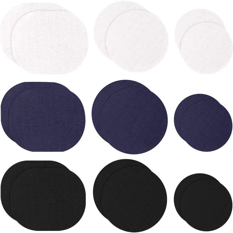 Self-adhesive Repair Patches Pack of 18 Self-Adhesive Heel Patch Self-Adhesive Shoe Heel Protection Shoe Hole Repair Patch Round Repair Patch Self-Adhesive for Sneakers Clothing - NewNest Australia