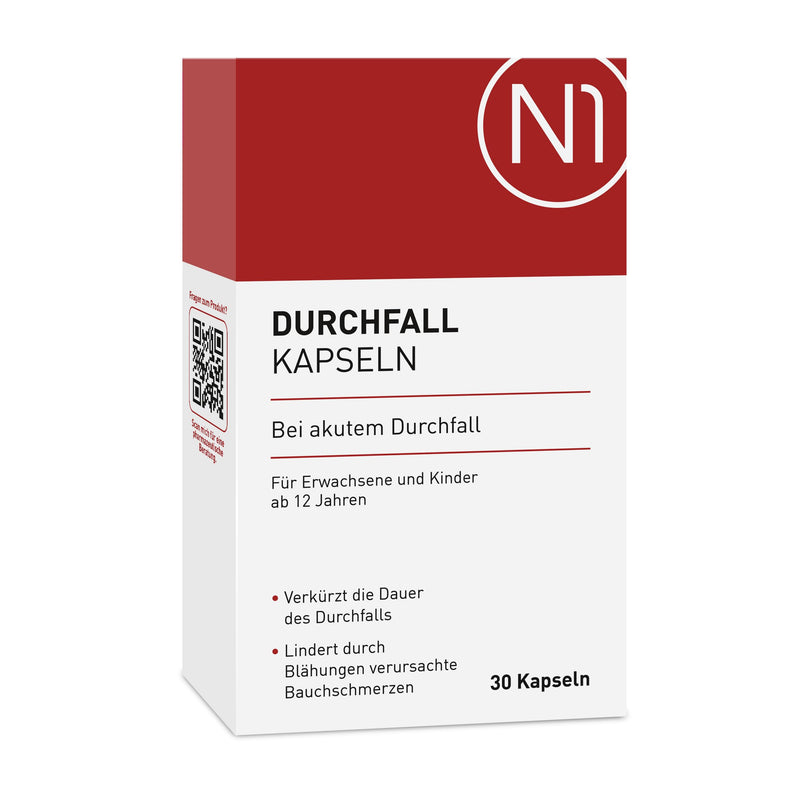 N1 Diarrhea Capsules Pack of 30 - Medical Product for Acute - Shortens the Duration of Diarrhea, Relieves Abdominal Pain & Treatment 30 Pieces (Pack of 1) - NewNest Australia