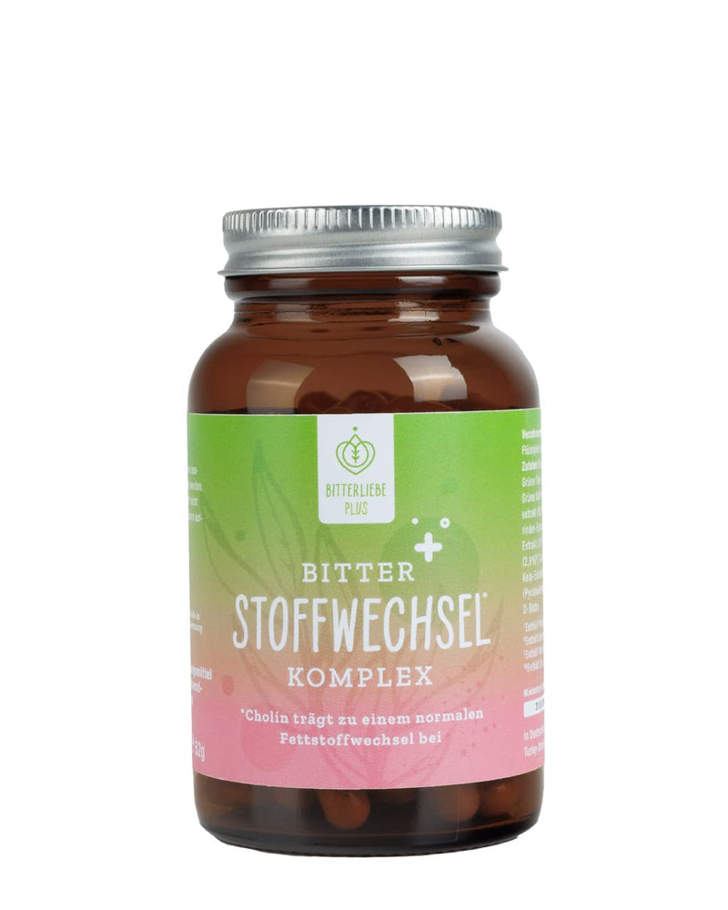 BitterLiebe® Plus Bitter Metabolism Complex Metabolism Tablets with Bitter Substances Pack of 90 with Choline and Zinc for Fat Metabolism - NewNest Australia