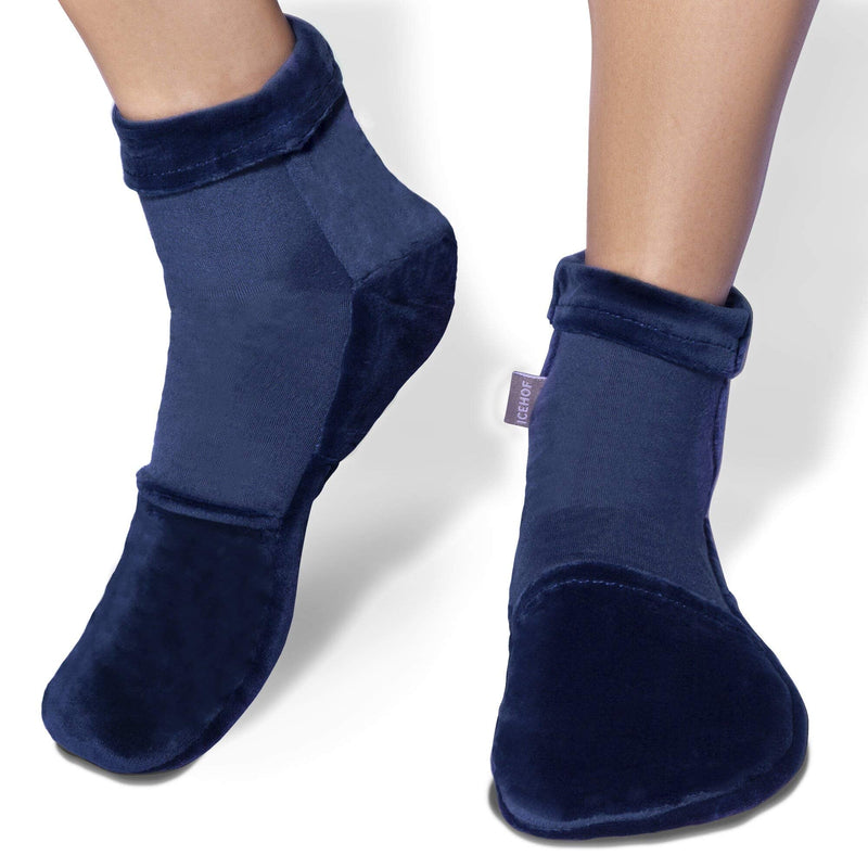 Icehof Cooling Socks With 4 Ice Packs - Soft Fabric / 1 Pair With Cooling Pads Gel Cold Therapy For Feet Toes For Chemo Therapy Rheumatism Cold Socks Chemo Unisex Size M - NewNest Australia
