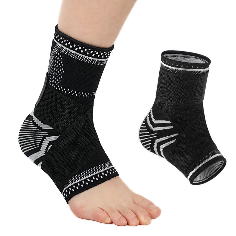 Milaiun Ankle Brace, 1 Pair Ankle Brace With Velcro Fastening For Men And Women, Foot Brace Ankle Support For Sports Protection, Arthritis, Plantar Fasciitis (M, Black) - NewNest Australia