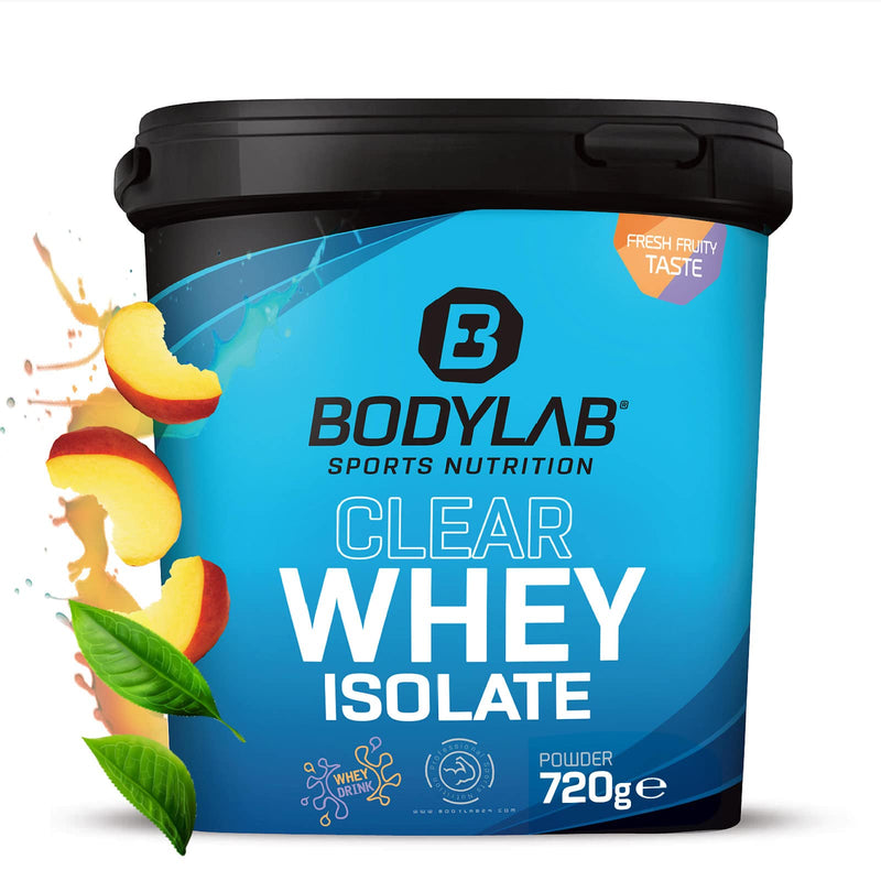 Bodylab24 Clear Whey Isolate, 720 G, Iced Tea Peach Protein Shake Made Of 96% High-Quality Whey Protein Isolate, Refreshing Fruity Drink, Whey Protein Powder Can Support Muscle Building - NewNest Australia
