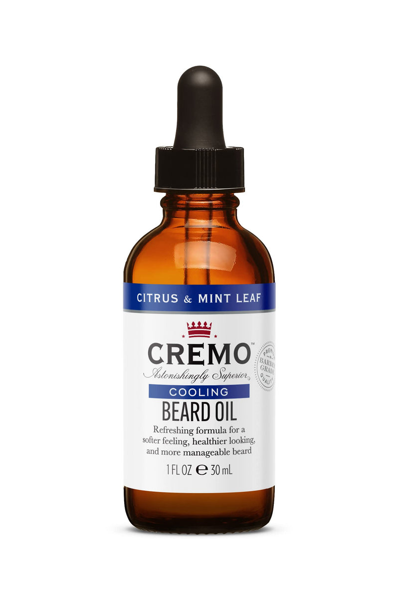CREMO - Soothing Beard Oil For Men | Natural oils | Citrus & Mint Scent | 30ml Citrus & Mint - NewNest Australia