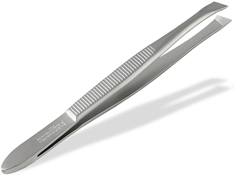 Solinger Slicker Tweezers Made Of Stainless Steel Made In Germany Hair Plucking Tweezers Eyebrow Tweezers For Face Care Beauty Tweezers For Hair Removal For Men And Women (Slanted) - NewNest Australia