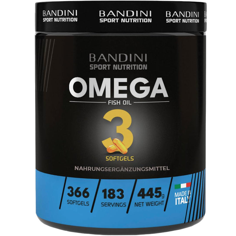 Bandini Omega 3 366 Capsules - 360 Mg Epa And 240 Mg Dha Per Daily Dose - Dietary Supplement Based On Pure Fish Oil Beads - Omega3 Per Capsules - High Dose Essential Omega-3 Fatty Acids - NewNest Australia