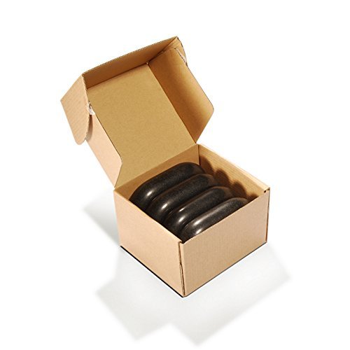 Master Massage Large Oval Basalt Hot Stone Set XXL Massage Stones 11.5 x 7.5 x 2.7 cm Pack of 4 100% Natural Stone - NewNest Australia