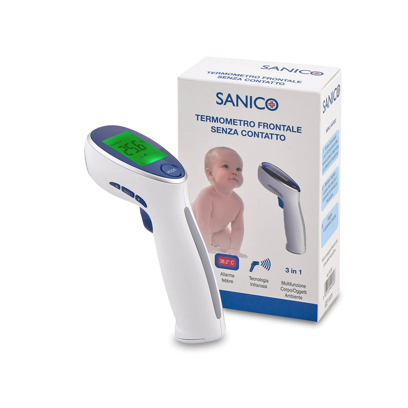 Sanico Infrared Thermometer - Precise Temperature Measure, 34 Memory Modes, Fever Alarm - Robust Design, Multifunctional, Easy To Use - For Body, Objects, Ambient Temperature - NewNest Australia