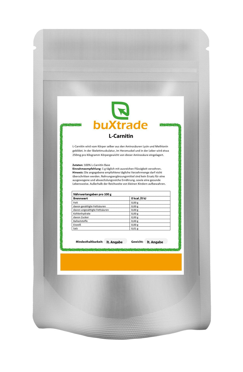 2x500 g L-Carnitine Base | powder | amino acid | Nutrition - NewNest Australia