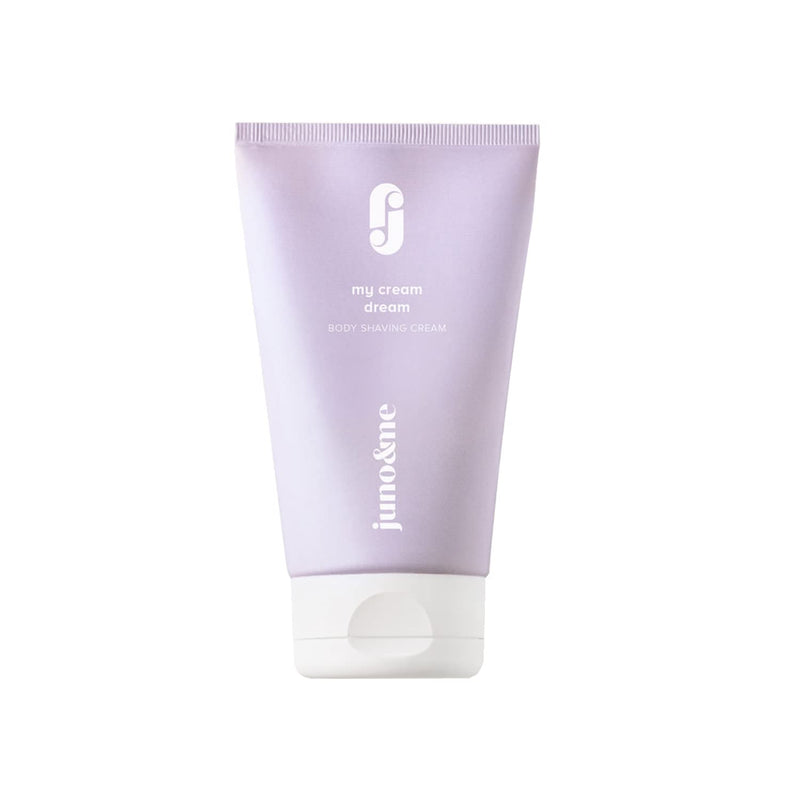 juno & me – Body Shaving Cream: Shaving cream for a close & smooth shave - helps with ingrown hairs & razor burn - avocado oil, hyaluronic acid & aloe vera - vegan & paraben-free - 150ml - NewNest Australia