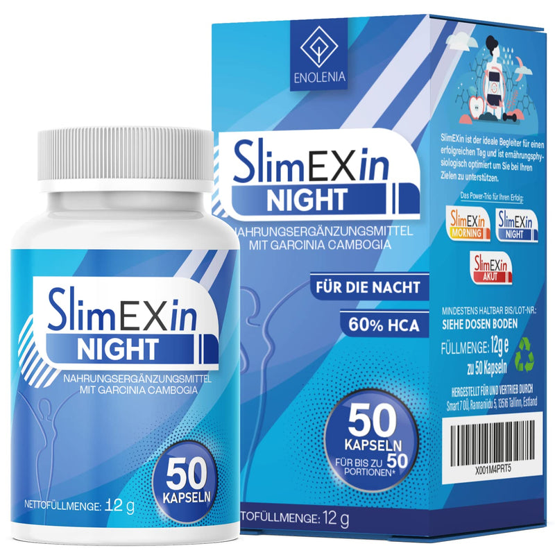 NEW: SlimEXin® NIGHT BURN EXTREME metabolism, fast & finally - capsules with high-quality natural ingredients for women + men 50 pieces (pack of 1) - NewNest Australia