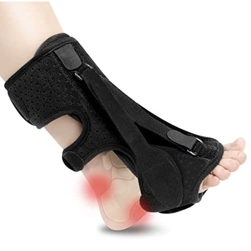 Upgrade Plantar Fasciitis Night Splint, Plantar Fasciitis Relief Brace, 3 Adjustable Straps Plantar Fasciitis Night Splint Relief Plantar Fasciitis, Foot Drop, Achilles Tendonitis, Day & Night, Black - NewNest Australia